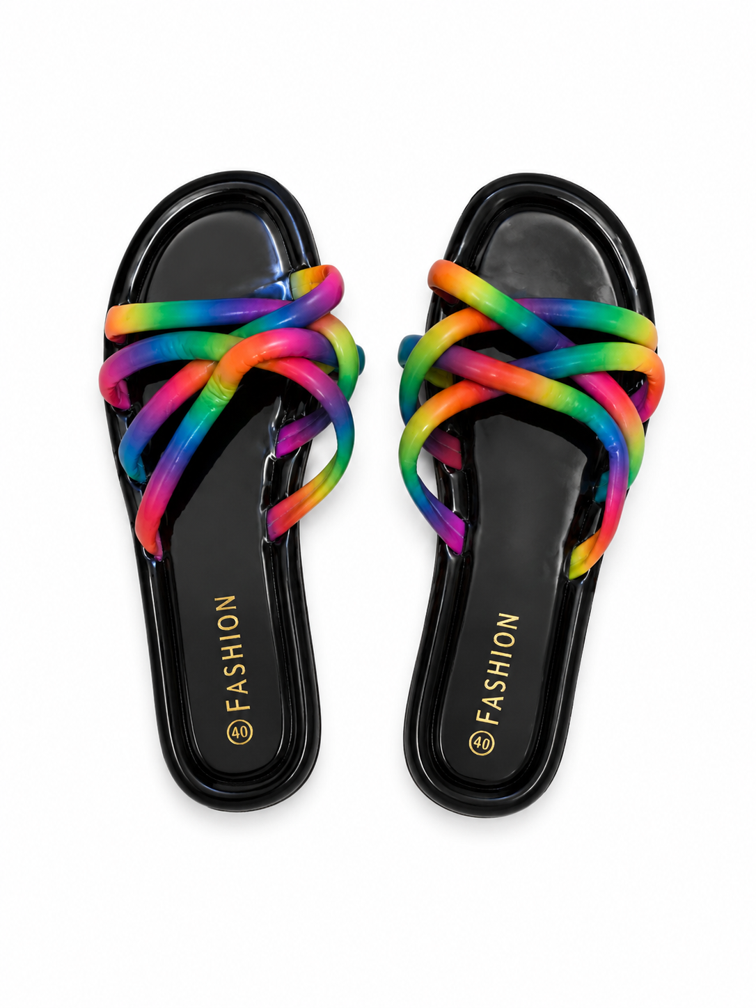 Rainbow twist sandal