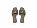 Light brown v cut sandal