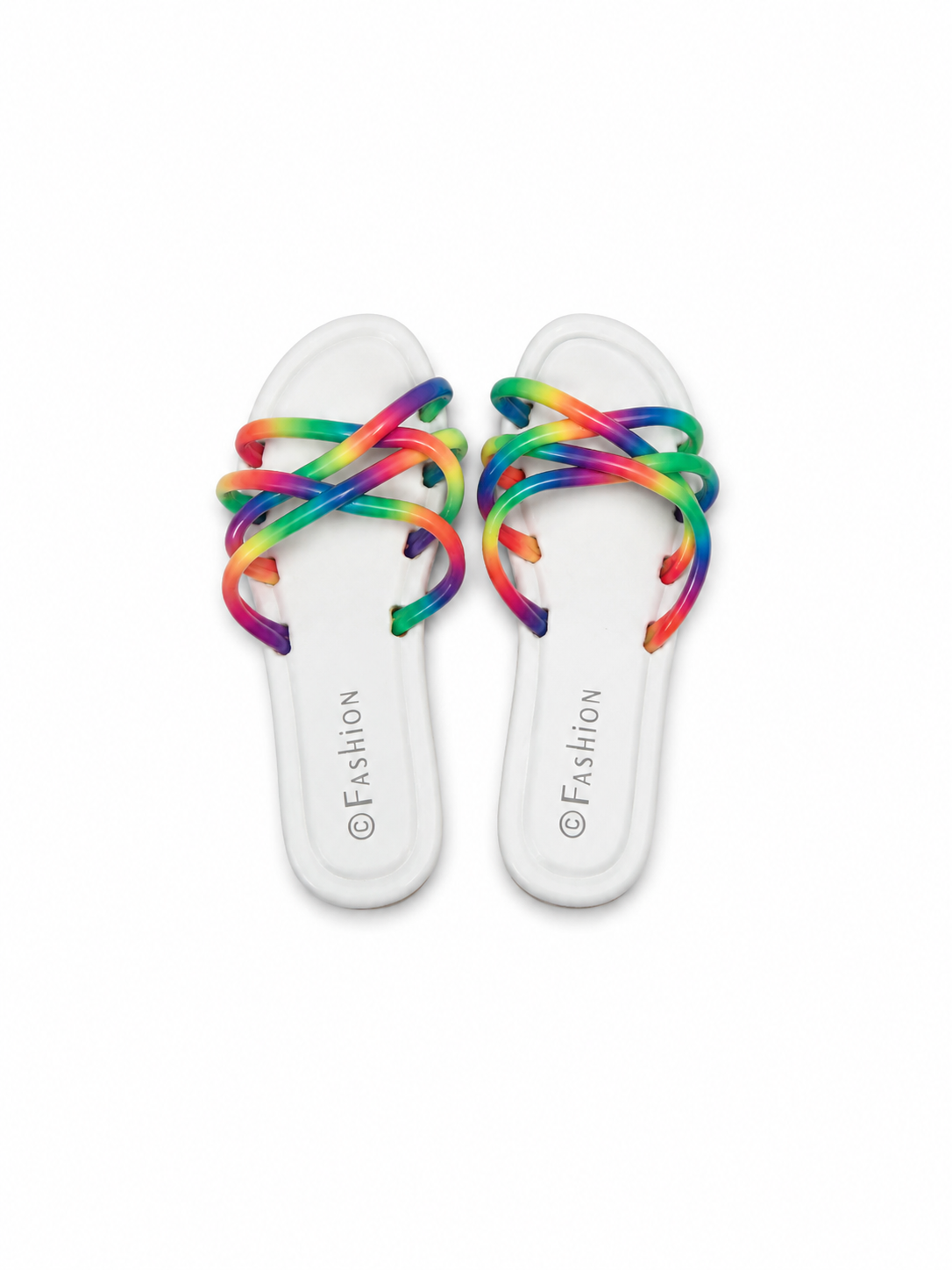 Rainbow twist sandal